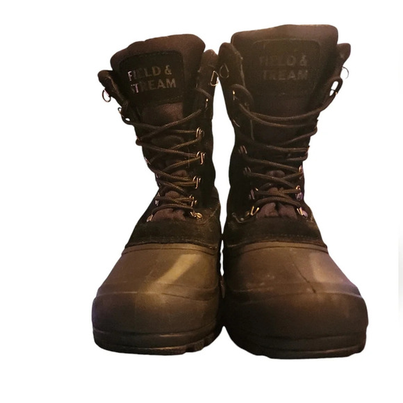 Field & Stream Black Thinsulate Lined Pac snow Boot fisherman woman size 7 Kid 5 - Picture 5 of 8